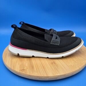 Cole Haan Slip On Zerogrand Black Stitchlite Loafer W21317 Women's 9B